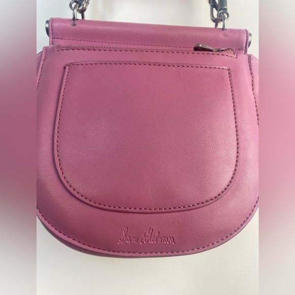 Sam Edelman Mia Half Moon Faux Leather Crossbody Bag Pink - Picture 2 of 13